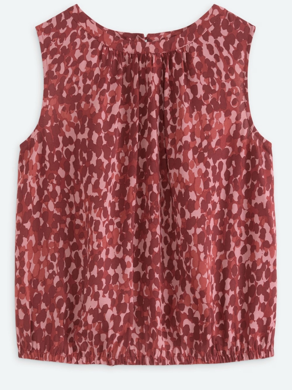 Sleeveless Printed Camisole in Rust Pink - Women's